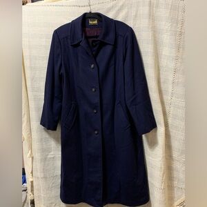 Fen-nelli Navy Wool coat XL Vintage quiet luxury old money everyday essentials